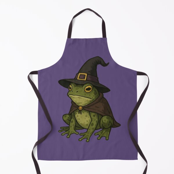 Item preview, Witch Toad Familiar – Cute Frog Witch Illustration designed and sold by Miagolio.