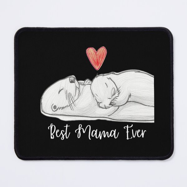 Item preview, Best Mama Ever. Sea Otter Mother and Baby Otter design designed and sold by SofikoDesigns.