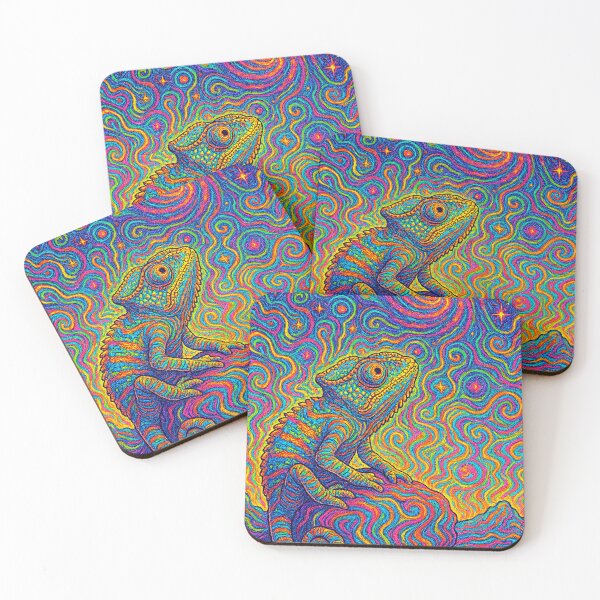Item preview, Trippy Cosmic Chameleon – Psychedelic Space Art designed and sold by Expl0rer.