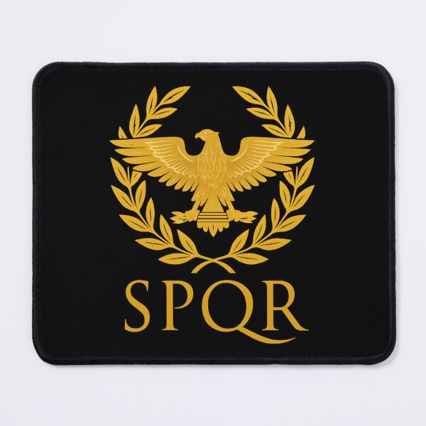 Item preview, SPQR Roman Eagle Emblem – Golden Aquila & Laurel Crest designed and sold by The Abstract Vision.