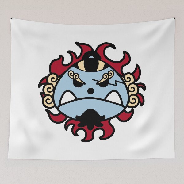 Item preview, Jinbe fish-man sun pirates jolly roger flag designed and sold by jeriney.