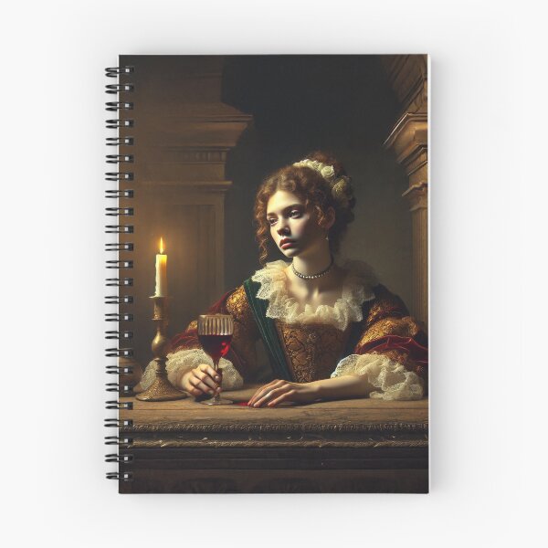 Item preview, Lady at Candlelight – Baroque Oil Portrait Scene designed and sold by Anavrin-art.