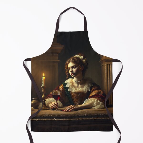 Item preview, Lady at Candlelight – Baroque Oil Portrait Scene designed and sold by Anavrin-art.
