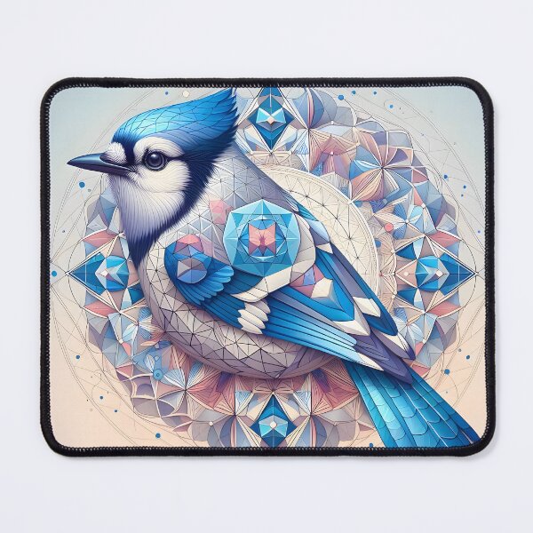Item preview, Geometric Bluejay designed and sold by Saiyantingz.