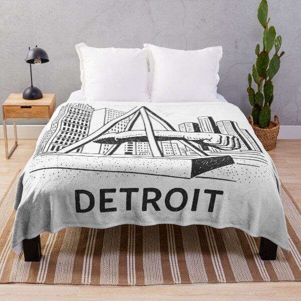 Item preview, Spirit of Detroit Statue Minimalist Line Art designed and sold by CirySketchCo.