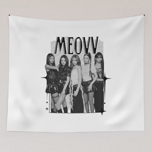 Item preview, MEOVV Kpop Girl group K-music south korean girl group Scrapbook Collage Cozy Y2K Vintage Design designed and sold by HELL0WBELLO.