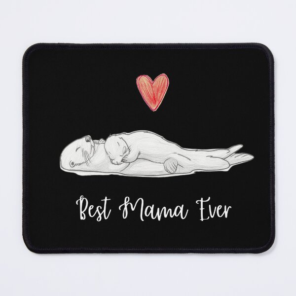 Item preview, Best Mama Ever. Sea Otter Mother and Baby Otter design designed and sold by SofikoDesigns.