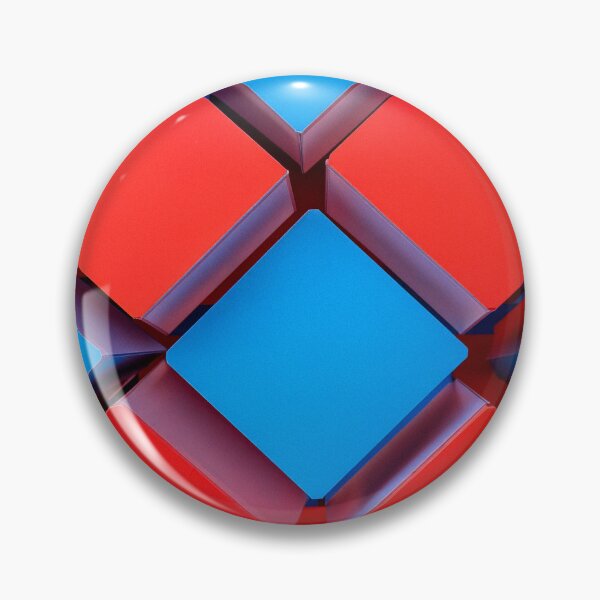 Item preview, Red and Blue 3D Cubes Pattern designed and sold by SassyArtistry.