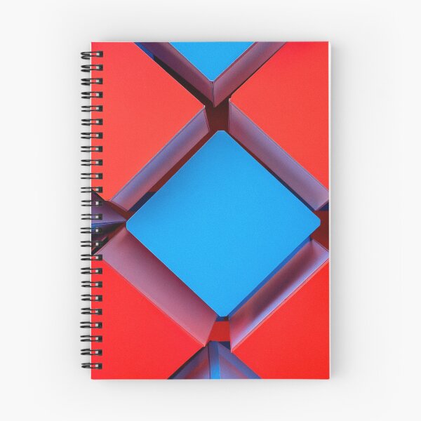 Item preview, Red and Blue 3D Cubes Pattern designed and sold by SassyArtistry.