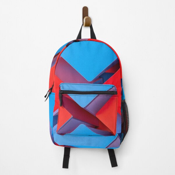 Item preview, Red and Blue 3D Cubes Pattern designed and sold by SassyArtistry.