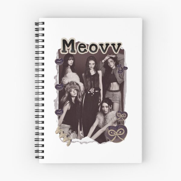 Item preview, MEOVV Kpop Girl group K-music south korean girl group Scrapbook Collage Cozy Y2K Vintage Design designed and sold by HELL0WBELLO.