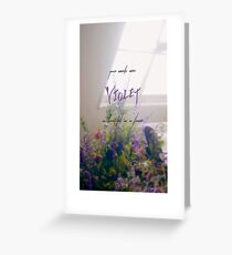 PENTAGON VIOLET Greeting Card