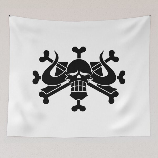 Item preview, Kaidou the Beasts pirates jolly roger flag designed and sold by jeriney.