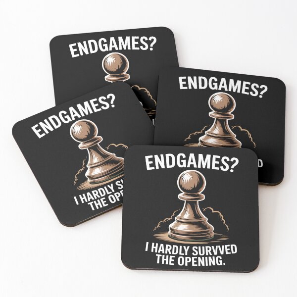 Item preview, Funny Chess Pawn Design – ‘Endgames? I Hardly Survived The Opening designed and sold by HoneyVibe.