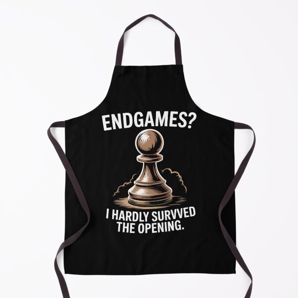 Item preview, Funny Chess Pawn Design – ‘Endgames? I Hardly Survived The Opening designed and sold by HoneyVibe.