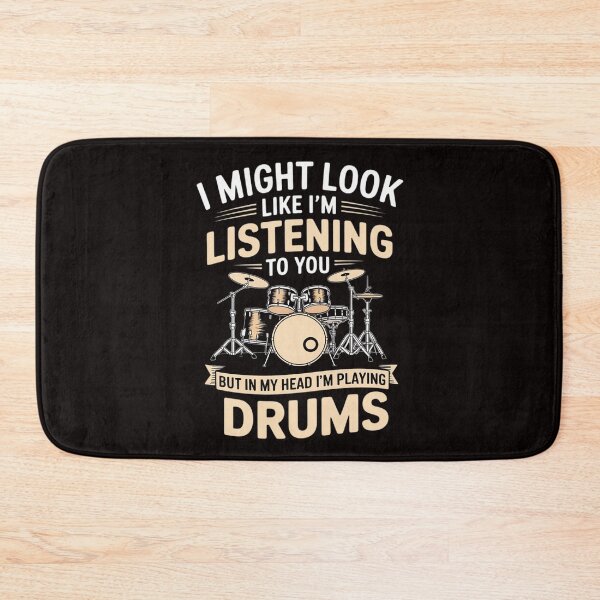 Item preview, I might look like i'm listening to you Drum Drummer Men Boys designed and sold by LapFemile.