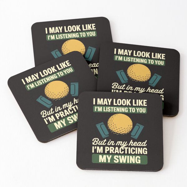 Item preview, I May Look Like I'm Listening Golf Swing Golfer Par Eagle designed and sold by LapFemile.