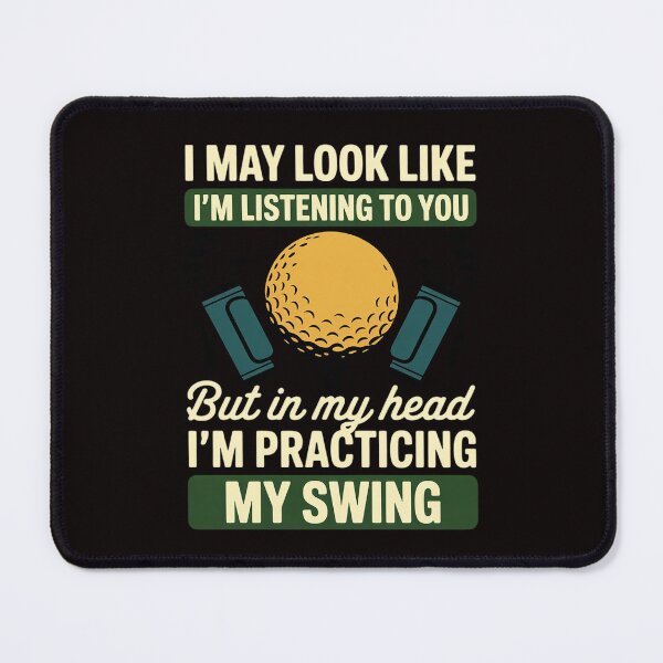 Item preview, I May Look Like I'm Listening Golf Swing Golfer Par Eagle designed and sold by LapFemile.