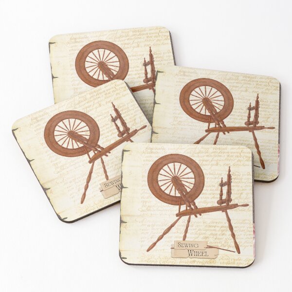 Item preview, Vintage Sewing Wheel Graphic – Retro Stitching Art for Apparel & Home Decor designed and sold by Compass and a Camera.