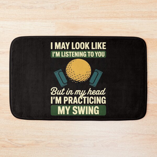 Item preview, I May Look Like I'm Listening Golf Swing Golfer Par Eagle designed and sold by LapFemile.