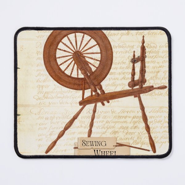 Item preview, Vintage Sewing Wheel Graphic – Retro Stitching Art for Apparel & Home Decor designed and sold by Compass and a Camera.