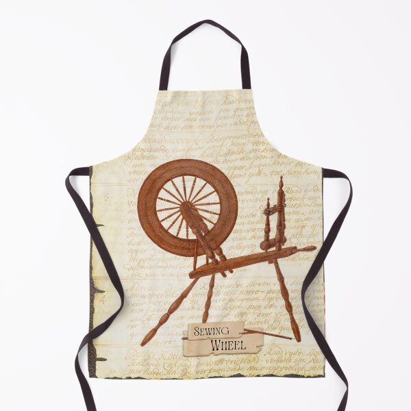 Item preview, Vintage Sewing Wheel Graphic – Retro Stitching Art for Apparel & Home Decor designed and sold by Compass and a Camera.