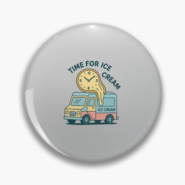 Item preview, ICE CREAM TRUCK BUT WITH A HUGE MELTING CLOCK designed and sold by meesara.