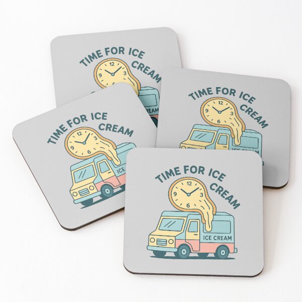 Item preview, ICE CREAM TRUCK BUT WITH A HUGE MELTING CLOCK designed and sold by meesara.