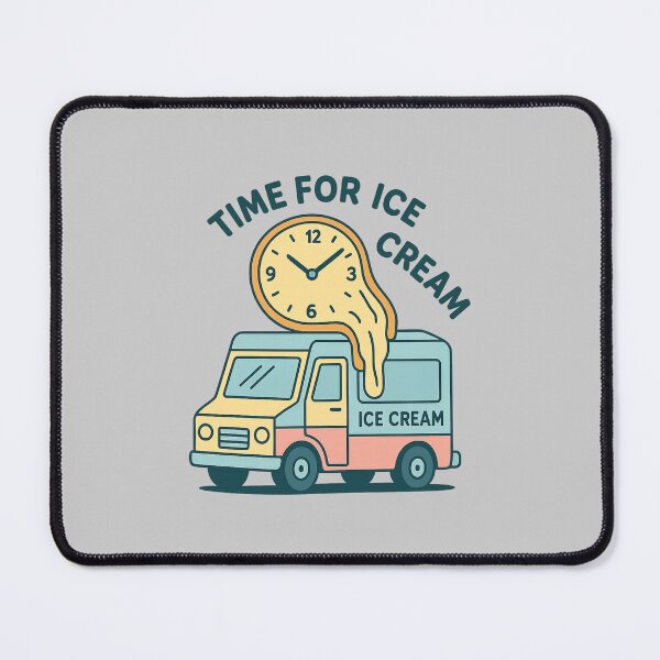 Item preview, ICE CREAM TRUCK BUT WITH A HUGE MELTING CLOCK designed and sold by meesara.