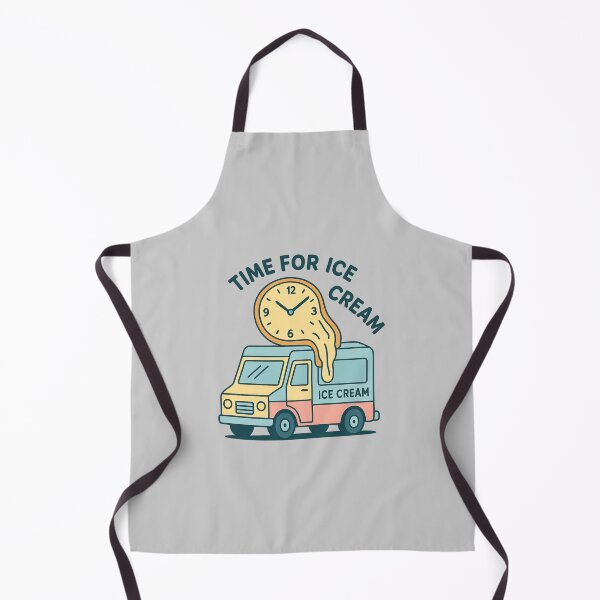 Item preview, ICE CREAM TRUCK BUT WITH A HUGE MELTING CLOCK designed and sold by meesara.