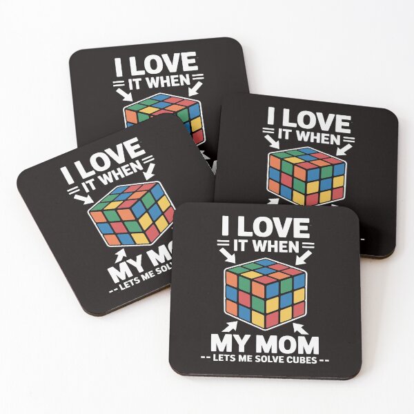 Item preview, I Love It When My Mom Lets Me Solve Cubes Speedcubing Kids designed and sold by LapFemile.