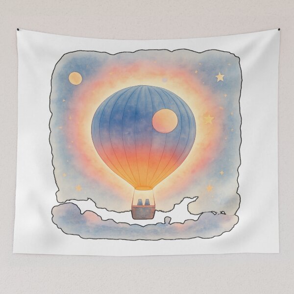 Item preview,  Carnival Moon, conquered by balloon flight. designed and sold by Zofia Sosnecka.