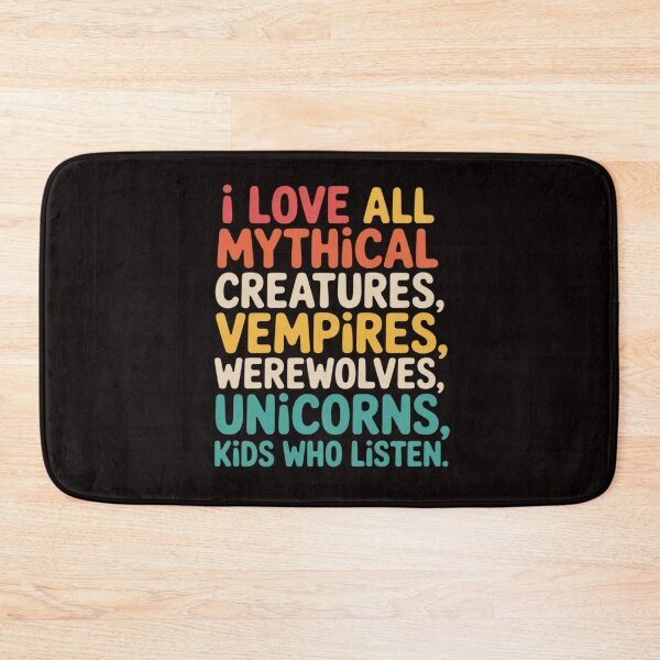 Item preview, I Love All Mythical Creatures Vampires, Werewolves, Unicorns designed and sold by LapFemile.