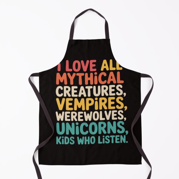 Item preview, I Love All Mythical Creatures Vampires, Werewolves, Unicorns designed and sold by LapFemile.