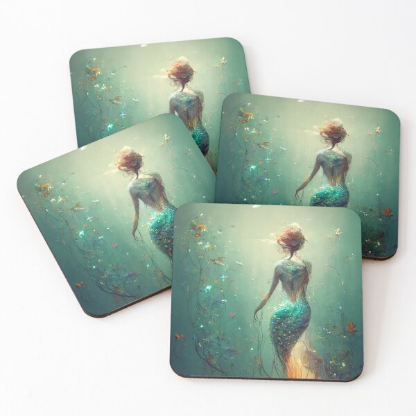 Item preview, Enchant Your Space with Floating Mermaid Decor - Magical Home Accents designed and sold by Compass and a Camera.