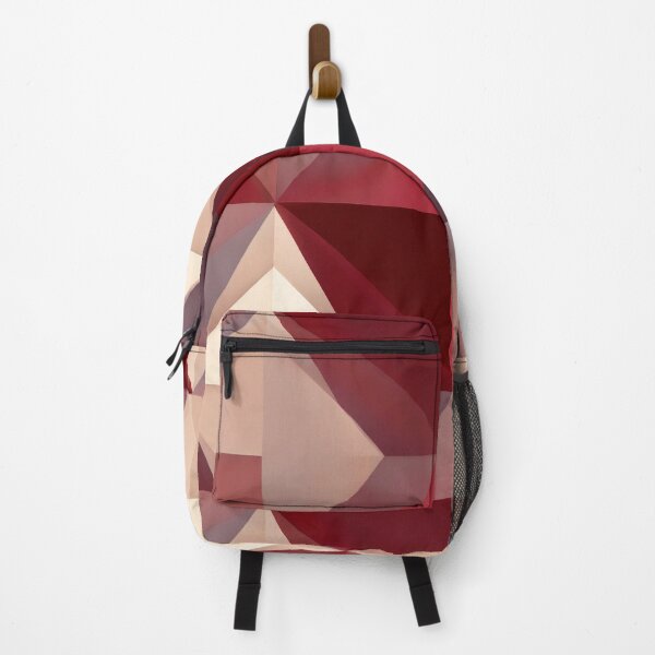 Item preview, Red Beige Geometric Triangle Pattern designed and sold by SassyArtistry.