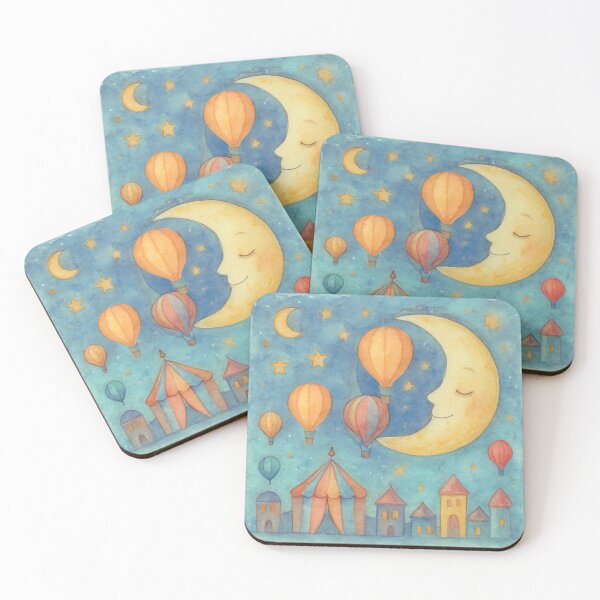 Item preview,  Carnival Moon, conquered by balloon flight. designed and sold by Zofia Sosnecka.