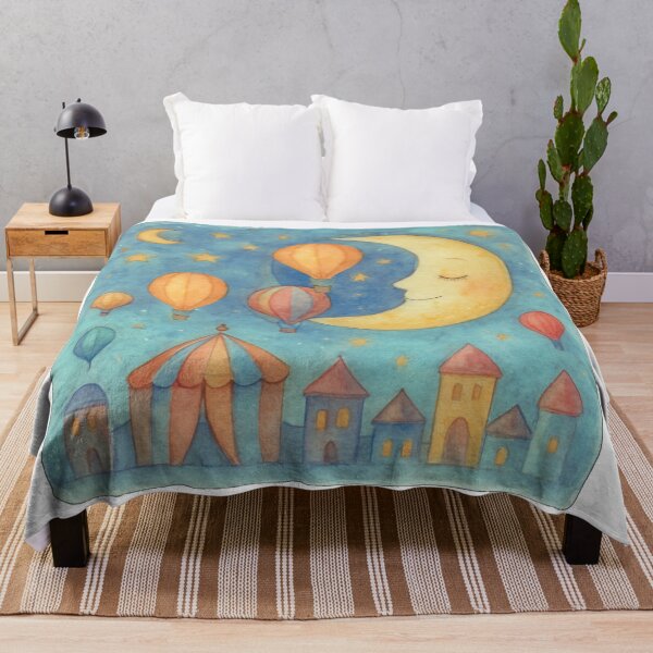 Item preview, Carnival Moon, conquered by balloon flight. designed and sold by Zofia Sosnecka.