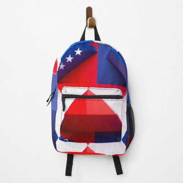 Item preview, USA Red White Blue Geometric Pattern designed and sold by SassyArtistry.