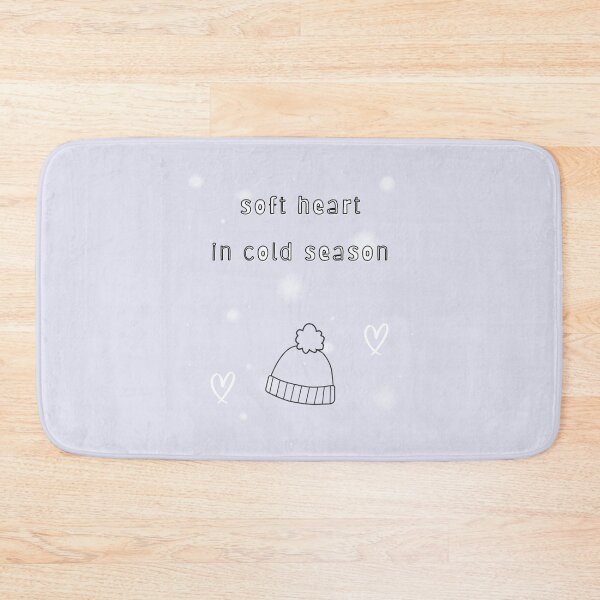Item preview, Soft Heart in Cold Season — Pastel Winter Typography designed and sold by mintmono-studio.