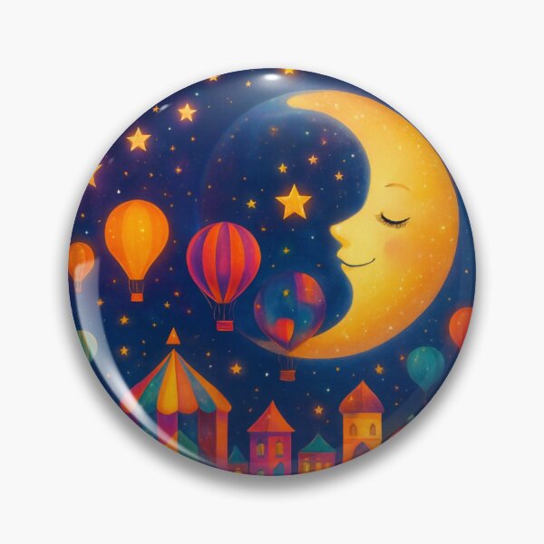 Item preview,  Carnival Moon, conquered by balloon flight. designed and sold by Zofia Sosnecka.