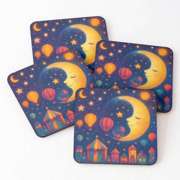 Item preview,  Carnival Moon, conquered by balloon flight. designed and sold by Zofia Sosnecka.