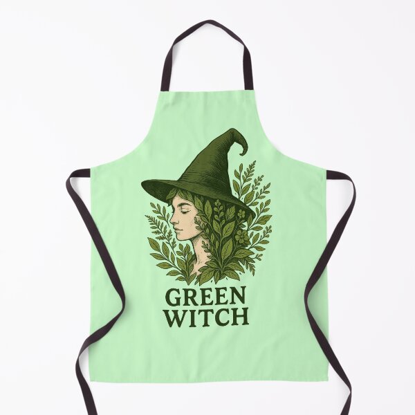 Item preview, Green Witch – Nature Witchcraft Illustration designed and sold by Miagolio.