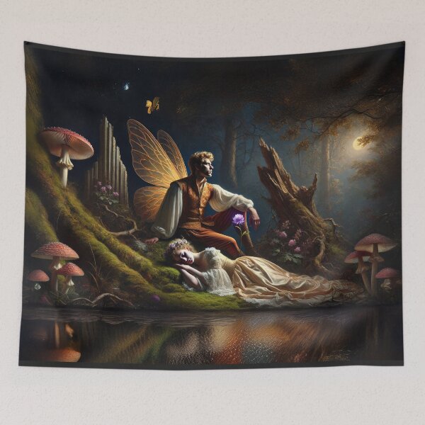 Item preview, Oberon and Sleeping Titania - Shakespearean's Midsummer Dream designed and sold by Anavrin-art.
