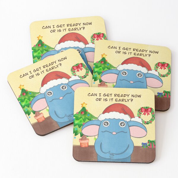 Item preview, Holiday funny mouse with Santa hat cute christmas sticker meme designed and sold by My Favorite Store.