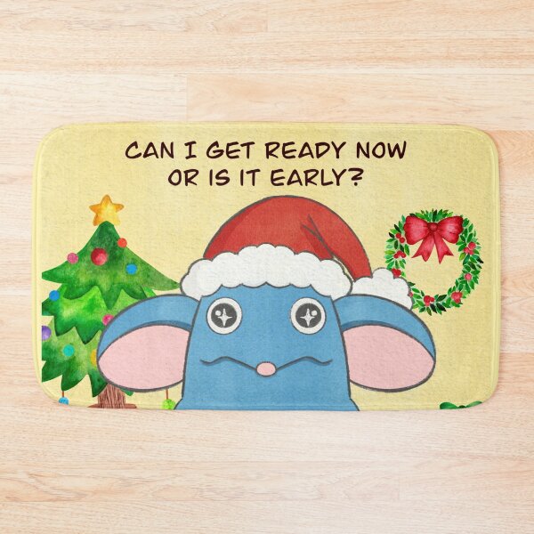 Item preview, Holiday funny mouse with Santa hat cute christmas sticker meme designed and sold by My Favorite Store.