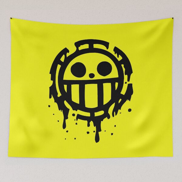Item preview, Trafalgar D. Water Law pirates jolly roger flag hearts designed and sold by jeriney.