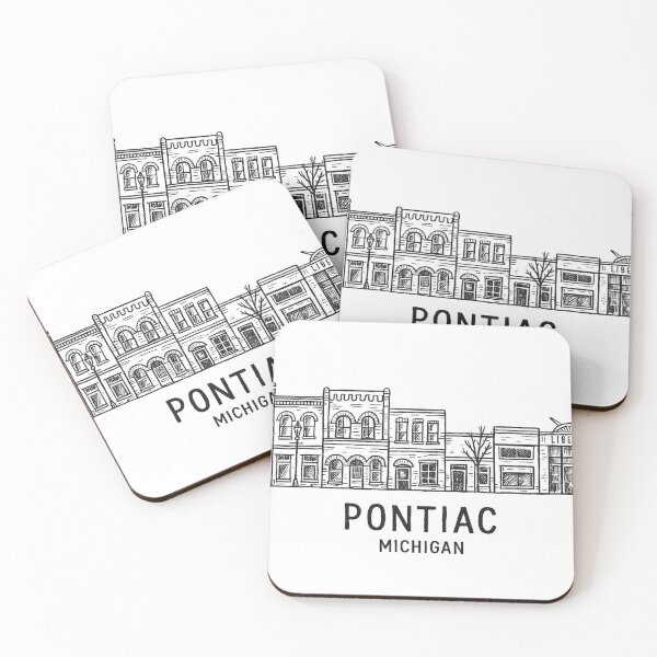 Item preview, Pontiac Michigan Skyline Minimalist Line Art designed and sold by CirySketchCo.