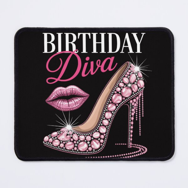 Item preview, Hot Pink Lips Gifts High Heel Afro Diva Birthday Melanin designed and sold by MuteElevent.