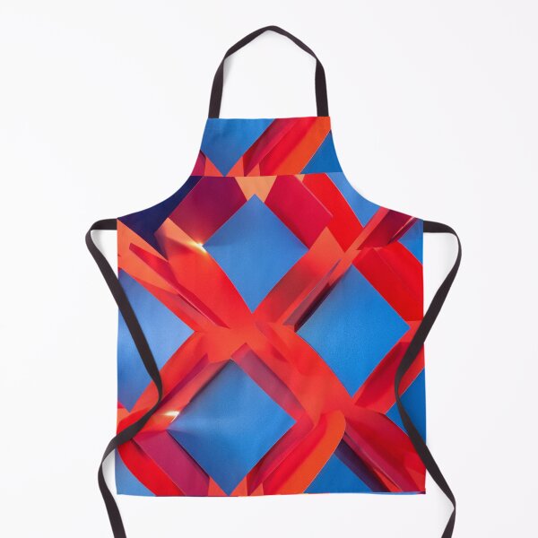 Item preview, Red Blue Interwoven Cubes designed and sold by SassyArtistry.